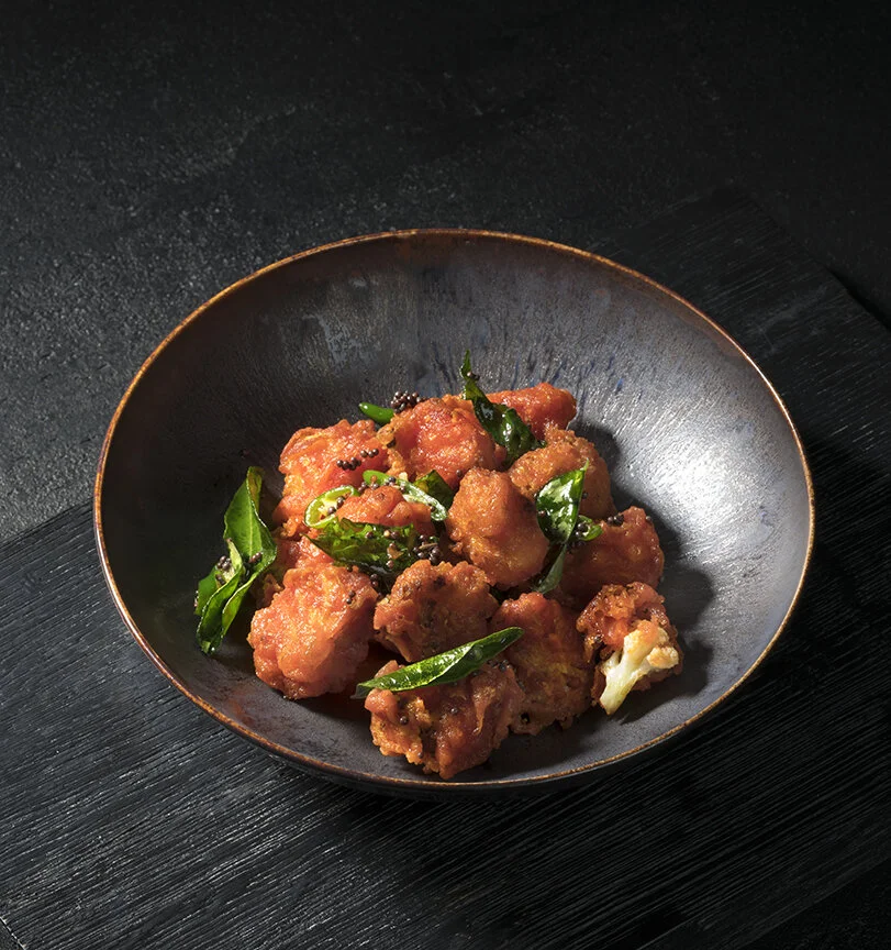 Rasika signature dishes Palak ChaatBlack Cod with Dill, Honey, and Star AniseTandoori Chicken Tikka﻿﻿